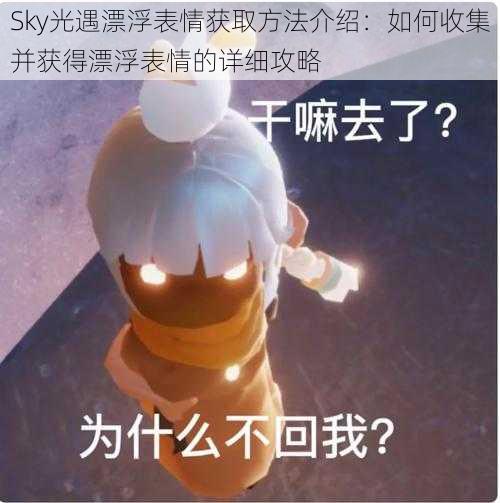 Sky光遇漂浮表情获取方法介绍:如何收集并获得漂浮表情的详细攻略